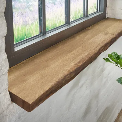 Produktbild von Holz Waschtischplatte für Aufsatzbecken Waschtischkonsole Eiche 70cm