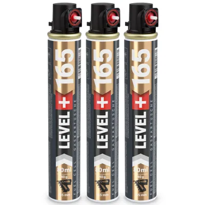 Image de Cartouche de remplacement LEVEL+ pour Nagler, 3 pièces, 165 mm, 80 ml, couleur rouge, modèle L+165