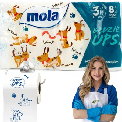 Obrázok produktu pre Mola toaletný papier Will UPS, 3w celulóza 8ks  ean