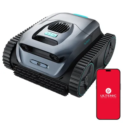 Immagine prodotto di Ultenic Pooleco 30 Robot Piscina Senza Fili, Pulizia Fondo, Pareti e Linea d'Acqua, Autonomia 180 min, Aspirazione 20.818 L/h, Filtro 180 μm, App