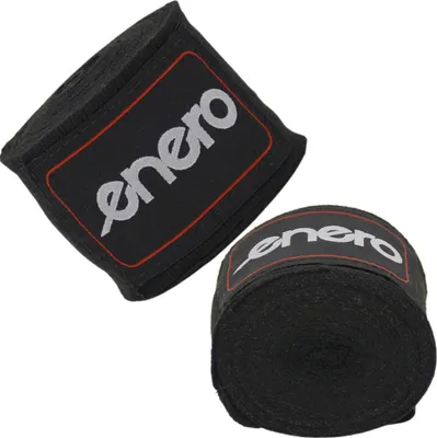 Obrázok produktu pre Enero boxerské bandáže sada 2 - 4,5 m bandáže na ruky so suchým zipsom, elastické a priedušné, ideálne na box, kickbox, MMA, tréning a sparing - čierne