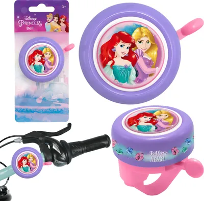 Produktbild von DISNEY PRINCESS Metall-Fahrradklingel für Lenker von Fahrrädern und Kinderrollern