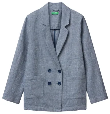 Imagen del producto de Chaqueta de mujer United Colors of Benetton, modelo 265xdw035, color azul, talla S