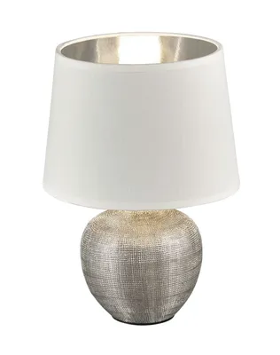 Produktbild von Tischlampe - Silberfarben - Keramik - H 26 cm