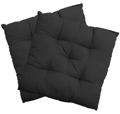 Produktbild von Stuhlkissen 38x38 cm ComfySeat - Sitzkissen mit 6 cm Comfort Sitzpolster - Indoor & Outdoor, Farbe:Anthrazit, Set:2er Set