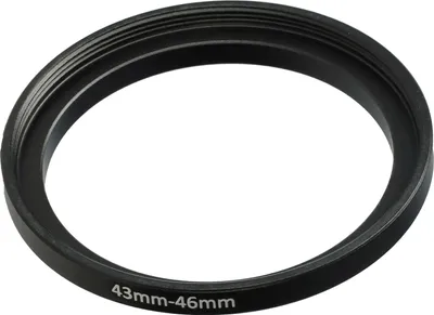 Produktbild von vhbw Step-Up-Ring Adapter 43 - 46mm für Kamera Objektiv - Filteradapter, Metall Schwarz