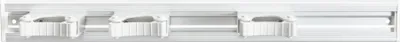 Produktbild von haug Geräteleiste 8699 3xHalter 510x55mm alu