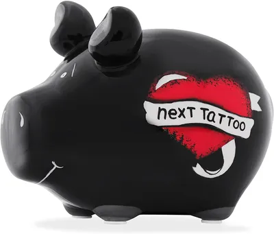 Produktbild von KCG 101374 Spardose Schwein "Next Tattoo" - Keramik, klein