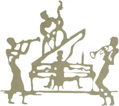 Produktbild von Wanddekoration Wanddeko Eisen Musikanten