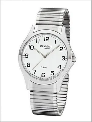 Zdjęcie produktu dla Regent 11310061, Herrenuhr, Zugband, silber