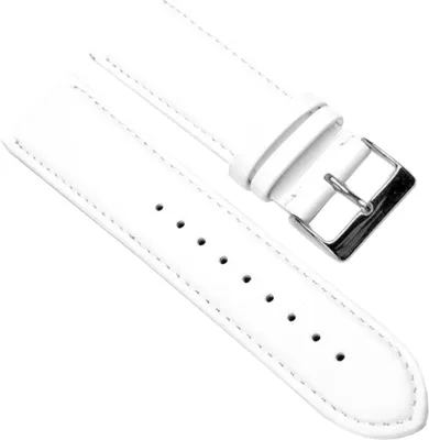 Produktbild von Herzog Beach Uhrenarmband Kalbsleder 24mm Weiss 401124S