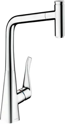 Produktbild von hansgrohe Einhebel-Küchenmischer 320 SELECT METRIS DN 15, mit Ausziehauslauf chrom