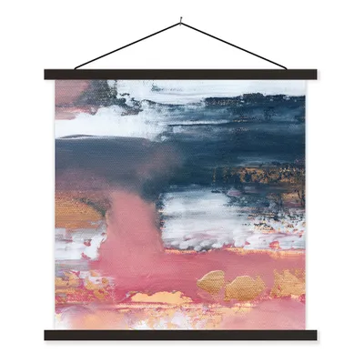 Produktbild von MuchoWow® Textilposter Abstrakt - Malerei - Design 40x40 cm mit schwarzem Rahmen - Fotos