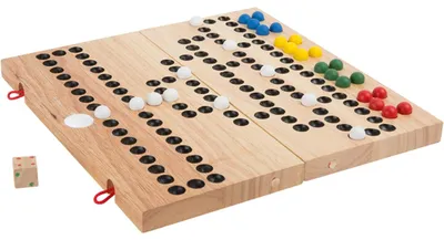 Produktbild von small foot Gesellschaftsspiel „Barrikade“ aus Holz, Würfel- und Strategiespiel für 2 bis 4 Spieler, ab 6 Jahren, 9954, Braun