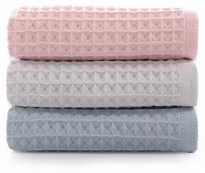 Produktbild von 3-teiliges Handtuchset, Waffelhandtuch, Badetuch 34 x 74 cm