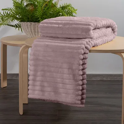 Immagine prodotto di Coperta morbida SOFT, calda e confortevole, ideale per il soggiorno e la camera da letto, dimensioni 150x200 cm, color rosa antico