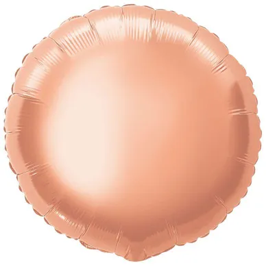 Produktbild von Roségoldener Runder Folienballon, ca. 50 cm Durchmesser