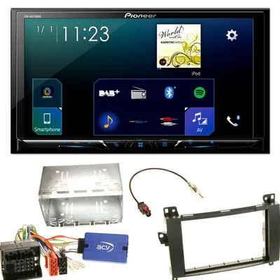 Produktbild von Pioneer SPH-DA230DAB CarPlay DAB+ USB Einbauset für Mercedes Viano Vito W639