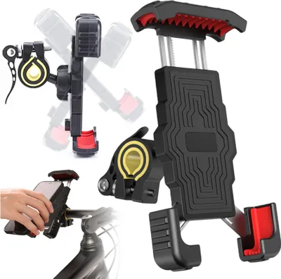 Produktbild von Gearox | Fahrradhalterung GXR-3 - Schwarz - Antivibrationsdesign - Universelle Passform - Sicherer Halt
