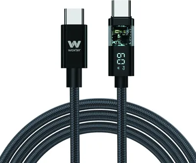 Image de Câble USB-C Woxter noir 2 m