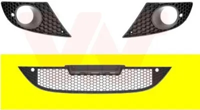 Produktbild von VAN WEZEL Lüftungsgitter Grill Stoßfänger für SEAT Leon Schrägheck (1P1)