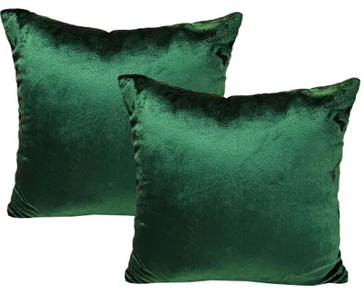 Produktbild von JACK 2er Set Teddy Flausch Kissen Dekokissen flauschig kuschlig weich, Farbe:Grün, Größe:50 x 50 cm
