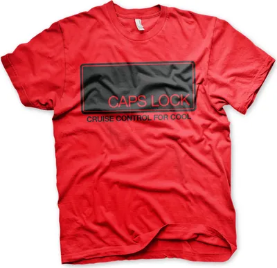 Produktbild von CAPS LOCK - Cruise Control For Cool T-Shirt - X-Large - Red