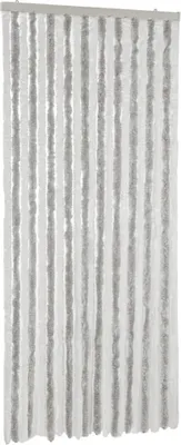 Produktbild von Fliegenvorhang Hellgrau und Weiß 100x220 cm Chenille