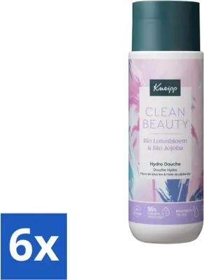 Image de Kneipp - Gel douche - Clean Beauty - Lotus & Jojoba - 200 ml - Pack avantage - 6 pièces