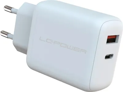 Produktbild von LC-Power Charger USB-C/USB-A 45W LC-GAN-45 Weiß