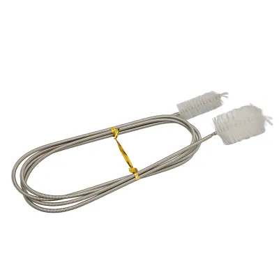 Zdjęcie produktu dla Elastyczna, podwójna szczotka rurowa do węży filtrów akwariowych, pomp i rur, biała
