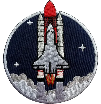 Aufbügel-Patch für Jacke, T-Shirt, Anzug, 7,7 x 8,3 cm, Blau