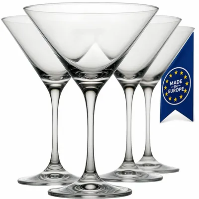 Produktbild von Martini Gläser Martinigläser Martinischale Cocktailglas Sekt Champagner 4er Set