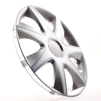 Zdjęcie produktu dla 4 sztuki kołpaków 14 cali, nakładki na felgi Run I, kolor szary/srebrny, do BMW, Daihatsu, KIA, Mazda, Opel, Skoda, Volvo 4-2433130