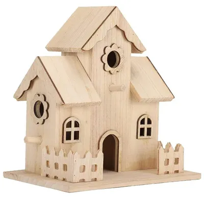 Productafbeelding van Handgemaakte Cottage Vogelhuis 20 x 12,5 x 20 cm