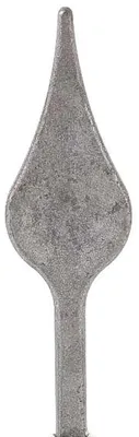 Produktbild von LogistSystem 1 Stück Zierspitze Metall - 150x40mm (HxB) / Basis: 12x12 Zaundekoration 40.067