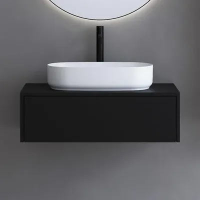 Obrázok produktu pre Umývadlová konzola Art, šírka 80 cm, s 1 zásuvkou