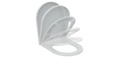 Produktbild von WC-Sitz BLEND ROUND mit De Scharniere ES Softclosing weiß weiß Softclosing