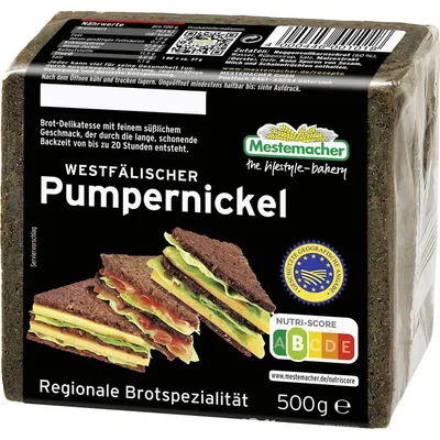 Zdjęcie produktu dla Mestemacher Westfalen Pumpernikiel regionalna specjalność chlebowa 500g