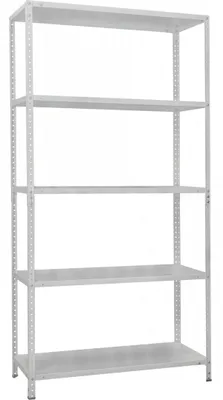 Produktbild von UHL-MASH Regal MS 5 mit Fachböden 1970x1000x400mm Grau (RAL-7035)