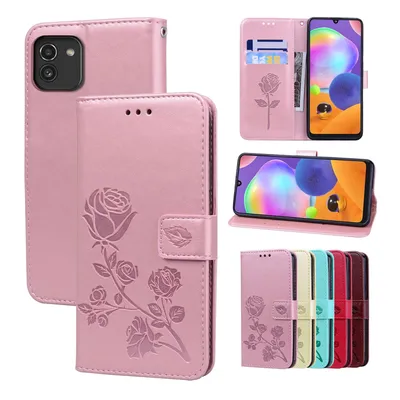Image de Coque de protection pour téléphone Samsung Galaxy A03, étui, couleur : rose gold