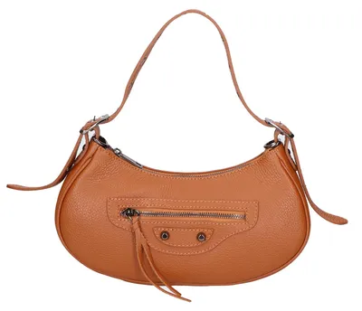 Immagine prodotto di Borsa a tracolla da donna, in vera pelle, con tracolla removibile. Prodotto in Italia