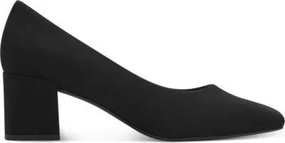Produktbild von MARCO TOZZI Damen Pumps Blockabsatz samtige Haptik Karreé 2-22424-42, Größe:40 EU, Farbe:Schwarz