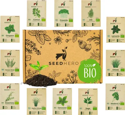 Produktbild von Seedhero  Kräutersamen-Set mit 12 Sorten