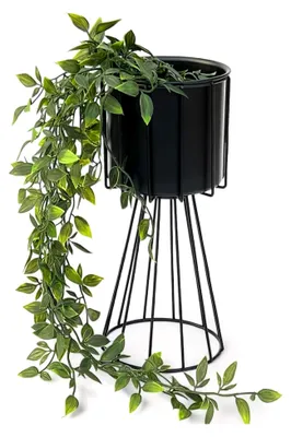 Produktbild von Blumenhocker Metall Schwarz 32 cm