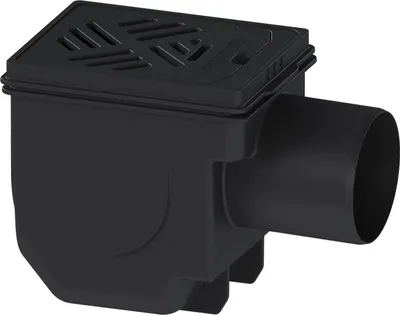 Produktbild von Kessel Kellerablauf Drehfix DN 100, Rost schwarz, Typ 5, 1 Stk.