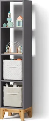 Immagine prodotto di Libreria bambini Livinity Mailo Grigio/Artisan 35.2 x 159.5 cm, Model 59760