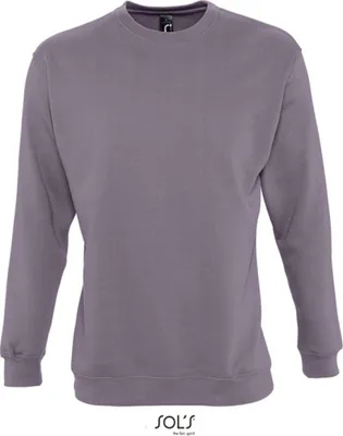 Image de SOLs 13250 | Sweatshirt New Supreme / Pullover - Couleur : Flannel Grey (Solid) - Taille : S