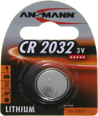 Obrázek produktu pro Ansmann CR 2032, Baterie na jedno použití, CR2032, Lithium, 3 V, 1 kusů, Stříbrná