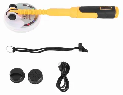 Imagen del producto de Detector de metales sumergible, IP68, resistente al agua. Ideal para búsquedas de tesoros submarinos en exteriores, con alcance de 30-60 metros. Incorpora funciones de detección por sonido, luz y vibración